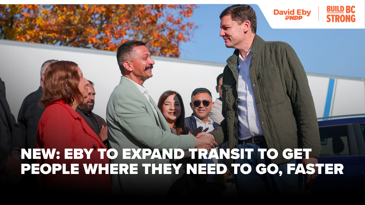 Eby to expand transit to get people where they need to go, faster