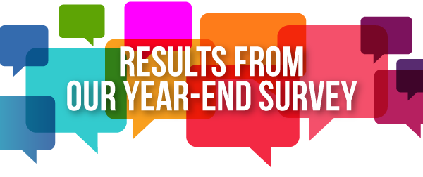 Results from our year-end survey